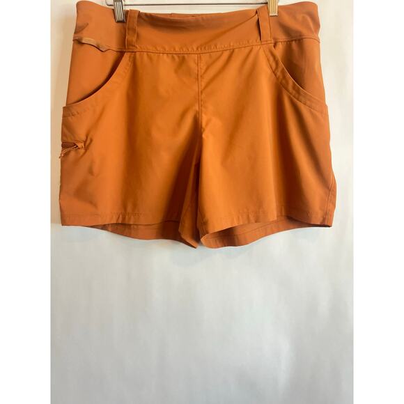 2/$50 DEAL ALERT!! PATAGONIA WOMENS TECH SHORTS STY# 82025 BURNT ORANGE SIZE L - Picture 4 of 13